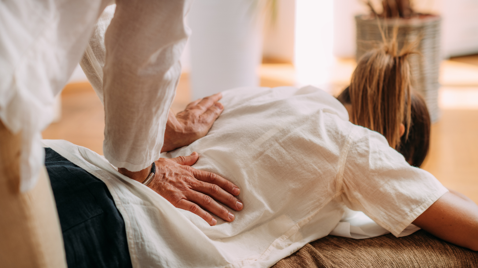 Shiatsu sur table